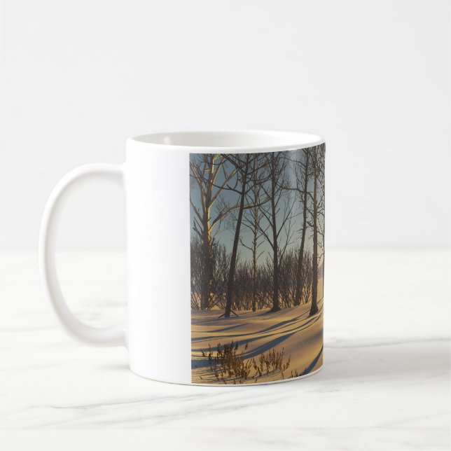 11 oz Tasse mit "Snowy Dawn" Bild (Links)