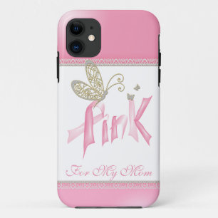 11 Papillon rose coque iphone du cancer du sein