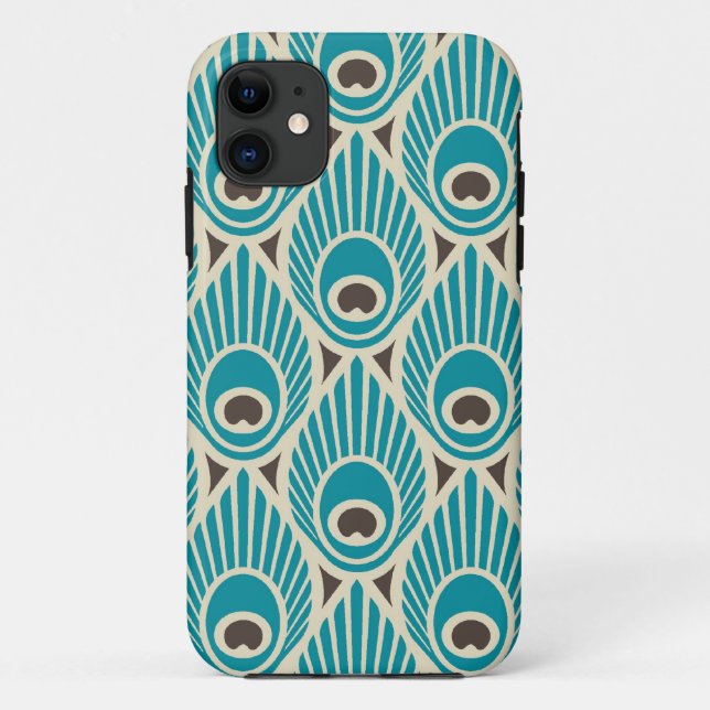 11 Peacock Motif iPhone 5 Coque (Dos)