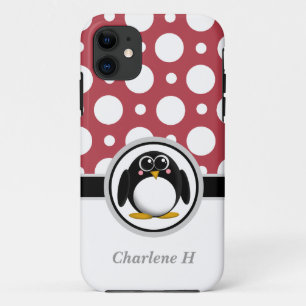 11 Penguin Red Assorted Pois iPhone 5 Coque