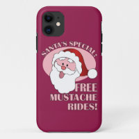 Père Noël coque iphone des tours de moustache