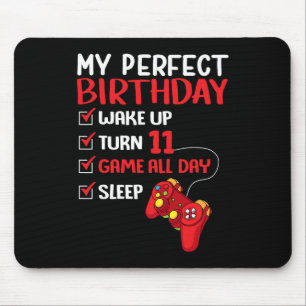 11. Perfect Birthday Gaming 11 Jahre alter Gamer B Mousepad