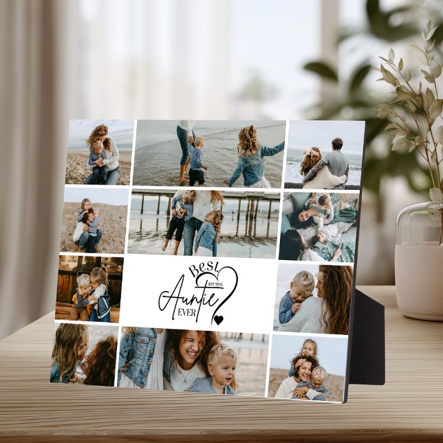 11 Personalized Best Aunt Photo Collage Fotoplatte (Von Creator hochgeladen)