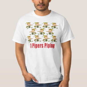 11 Pfeifer, die T - Shirts leiten