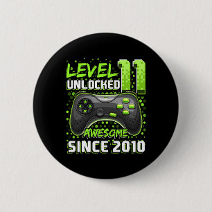 11 Phantastisches 2010-Videospiel 11. Geburtstag Button