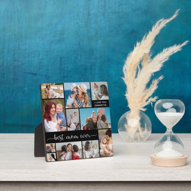 11 Photo Collage Best Mom Ever  Fotoplatte (InSitu)
