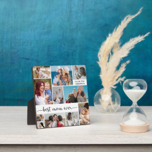 11 Photo Collage Best Mom Ever Fotoplatte