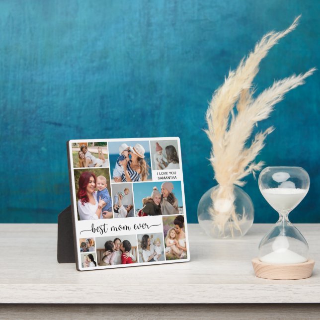 11 Photo Collage Best Mom Ever  Fotoplatte (InSitu)