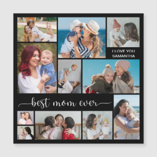 11 Photo Collage Meilleure Maman Carte magnétique 