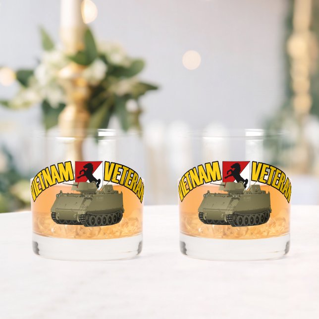 11. Rüstungskav - Vietnam Veteran M113 ACAV Whiskyglas (Insitu (Hochzeit))