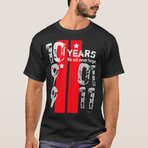 11 septembre mémoire pendant 10 années de T-shirt