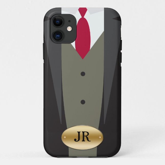 11 Tuxedo iPhone 5S Monogram Coque (Dos)