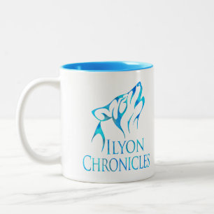 11 Unze Ilyon zeichnet blaue Wolf Zwei-Ton Tasse