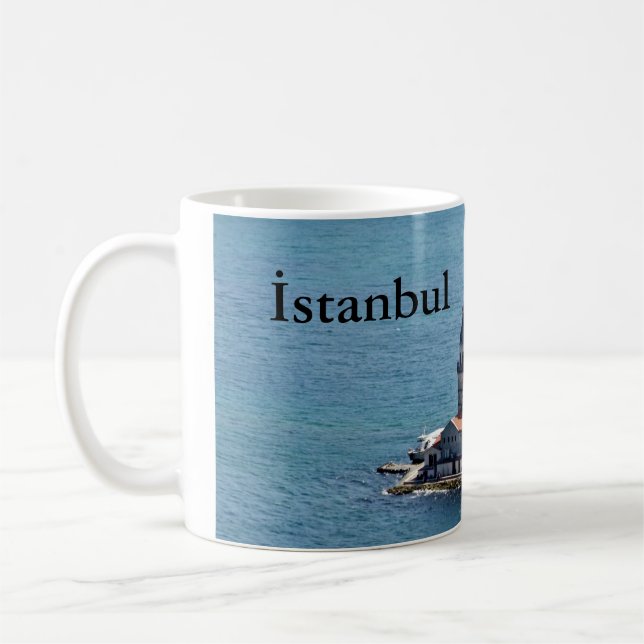 11-Unze-klassische weiße Tasse: Istanbul - der Kaffeetasse (Links)