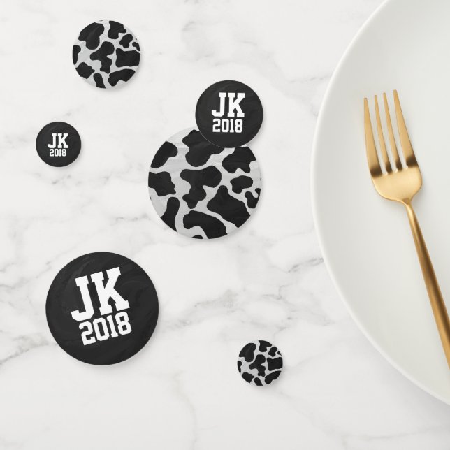 11 von 12 Personalisierten Kuhdots Konfetti (Gruppe)