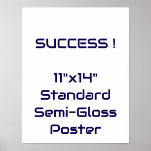 11"x14" Standardposter mit Halbmattglanz Poster