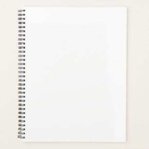 11"x8.5" Black Spiral Soft Cover Notebook Notepad Planer