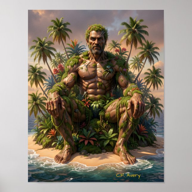 11 X 14 Downloadable Man 'The Unyielding'  Poster (Vorne)