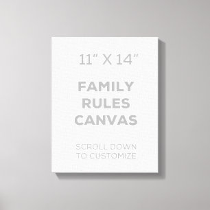 11" x 14" Familie ordnet Leinwand an