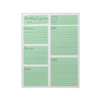 11" x 8.5" Notepad - 40 pages Notizblock