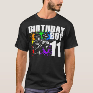 11 Year Old Paintball Birthday Party Boys 11th T-Shirt