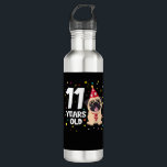 11 Years Old Birthday Puppy Pug Dog - 11th Birthda Edelstahlflasche<br><div class="desc">11 Years Old Birthday Puppy Pug Dog - 11th Birthday</div>