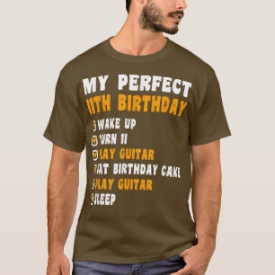11 Years Old My Perfect 11th Birthday Guitar 11th  T-Shirt