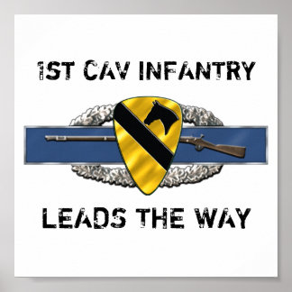 11B 1st Cavalry Division Poster
