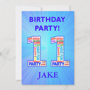 11e anniversaire Invitation de fête Ajouter un nom