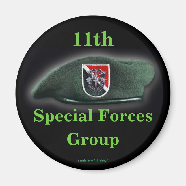 11e forces spéciales flash vet iraq magnet nam vfw (Devant)