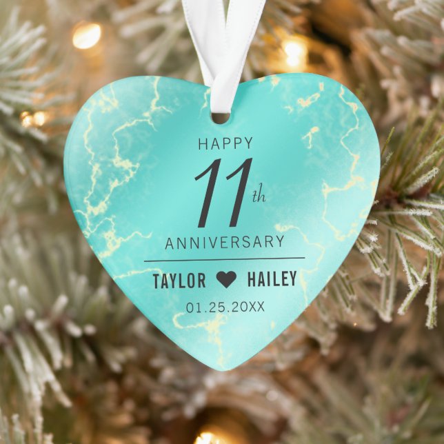 11ème anniversaire de Mariage turquoise (Arbre)