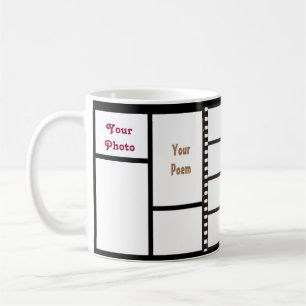 11oz kundenspezifisches Gitter 4 Ihre Fotos u. Kaffeetasse