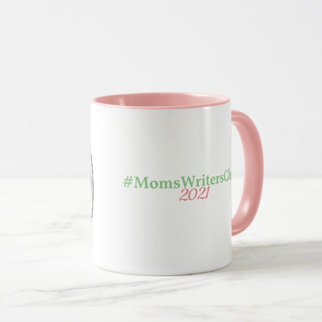 11oz Rosa/Grün Tasse (VorderseiteRechts)