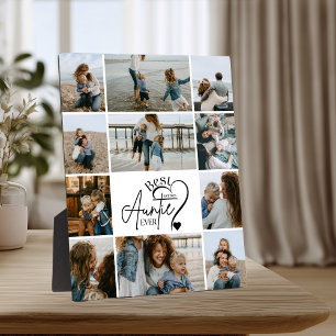 11Personalisierte beste Tante-Foto-Collage Fotoplatte