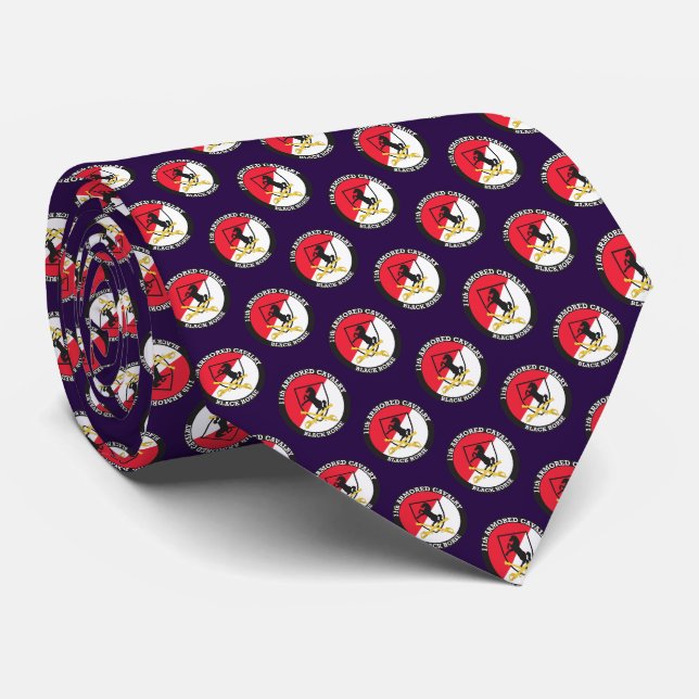 11th ACR NECK TIE PURPLE Krawatte (Gerollt)