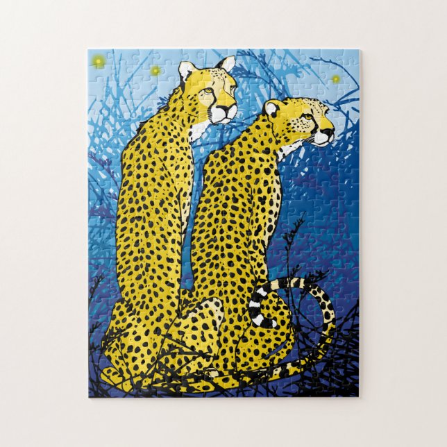 11x14 Gepard Puzzle für Colorblinde (Vertikal)