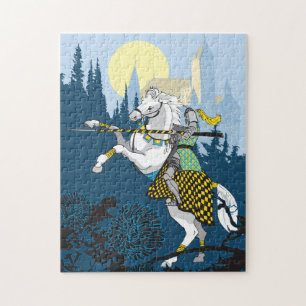 11x14 Jousting Ritterpuzzle für Colorblinde Mensch
