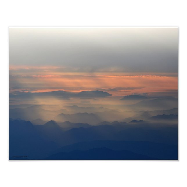 11X14 Kaskadengebirge Fotodruck (Vorne)