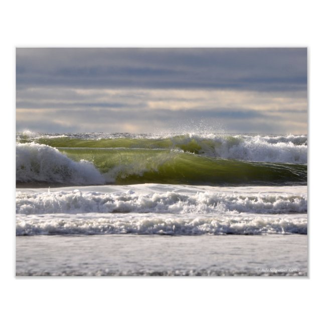 11X14 Pacific Ocean Waves! Fotodruck (Vorne)