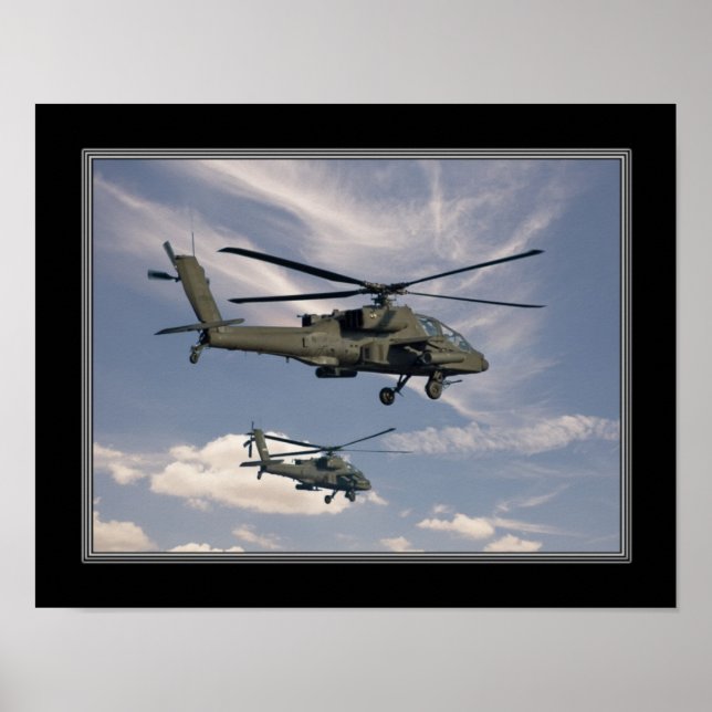 11x14 Print of Military Helicopters Poster (Vorne)