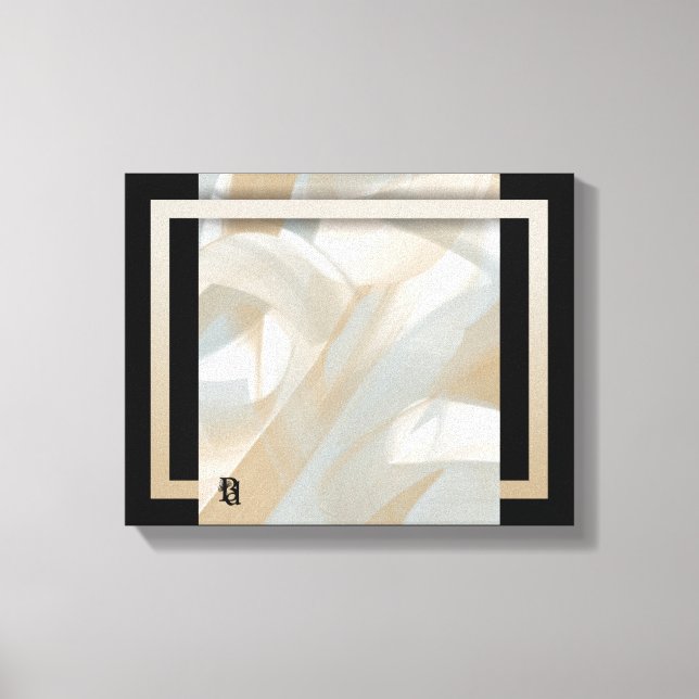 11x14" Sandy Tornado Trend Abstrakt Art Beige Leinwanddruck (Vorderseite)
