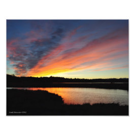 11X14 Sunset Streaks Fotodruck