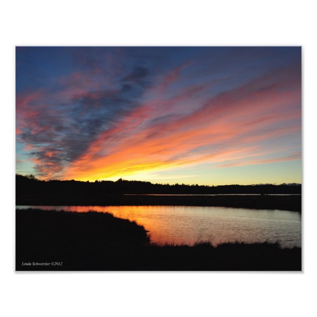 11X14 Sunset Streaks Fotodruck (Vorne)