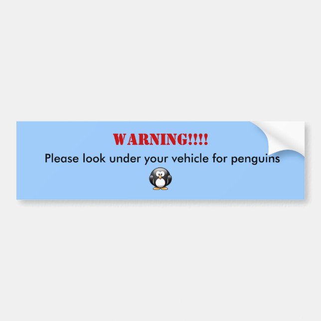 12154416681507359214lemmling_Cartoon_penguin_2…. Autoaufkleber (Vorne)