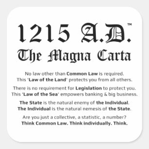 1215 A.D.™ Die Aufkleber für das Common Law von Ma