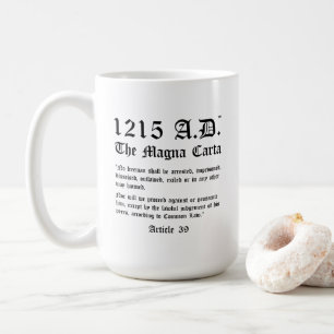 1215 A.D.™ Magna Carta Artikel 39 Klassische Tas Kaffeetasse