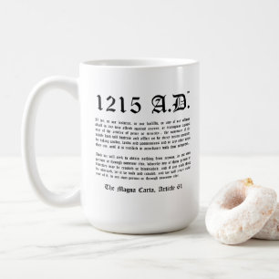 1215 A.D.™ Magna Carta Artikel 61 Klassische Tas Kaffeetasse