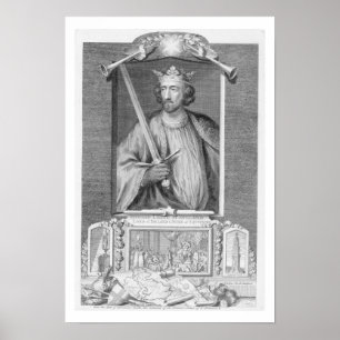 (1239-1307) König Edward-I England ab 1272, af Poster