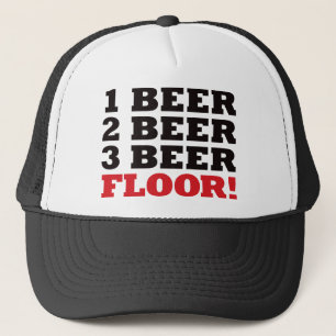 123 Bier-Boden - Rot Truckerkappe