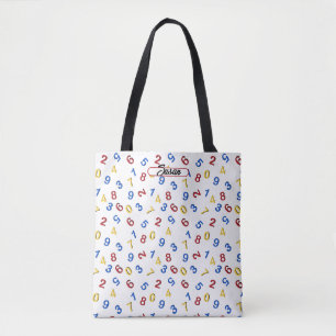 123 Zahlen Rot-Gelb-Blau Tasche